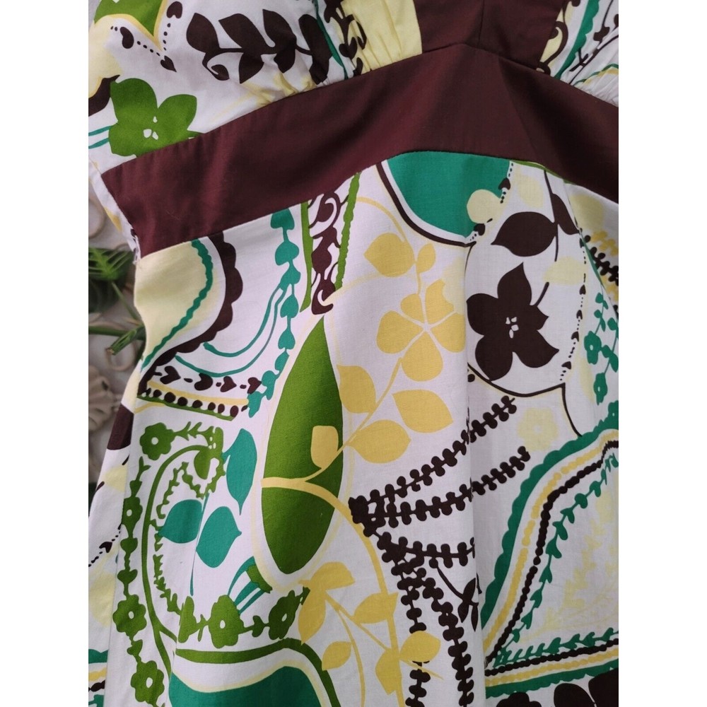 Speechless Floral Paisley Halter Tie Back with Zipper Flare Dress Junior Size 13 - Picture 4 of 15